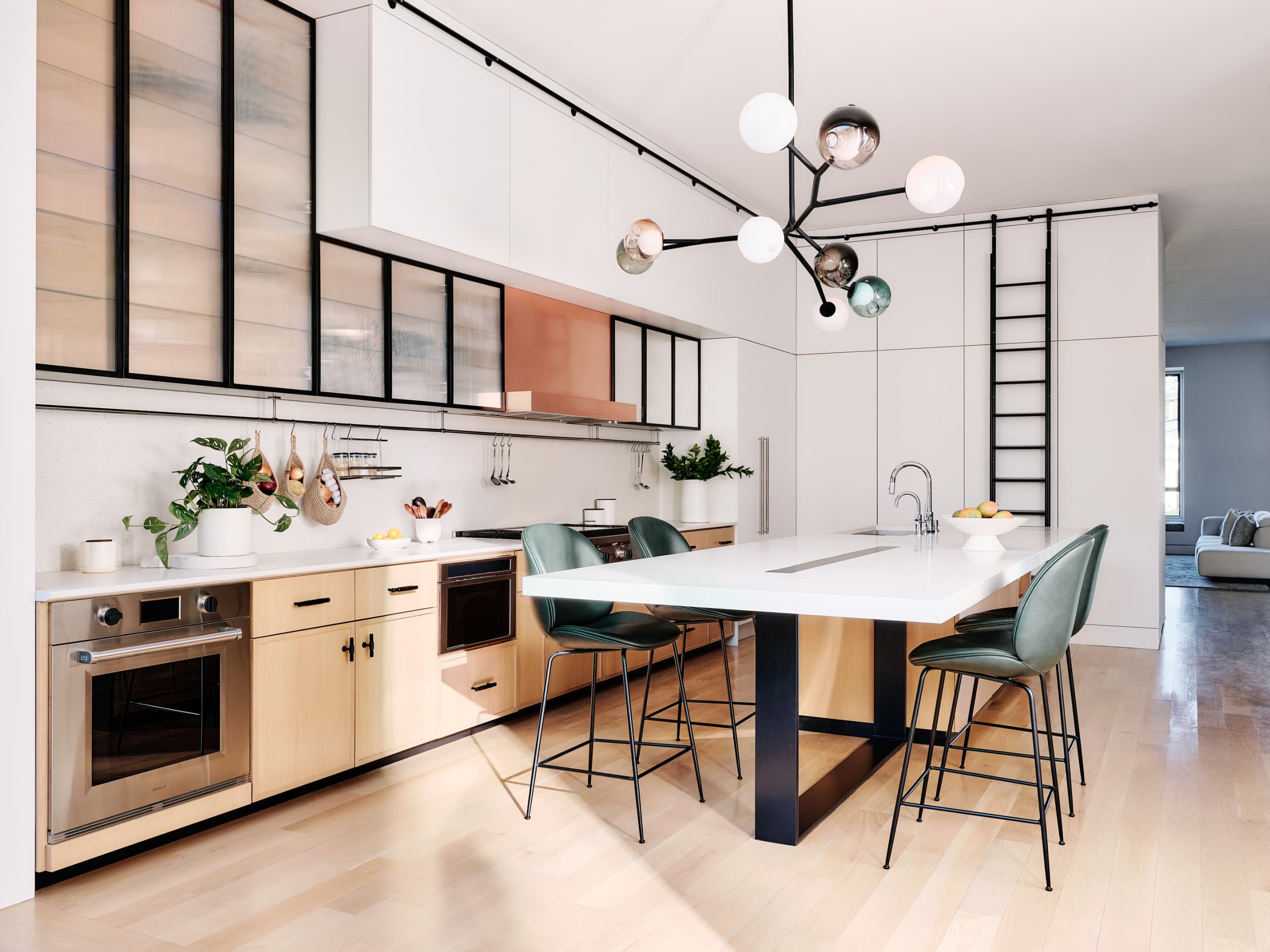 Luxurious interior design showcase - modern living room with elegant furnishings